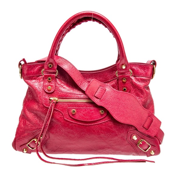 Balenciaga Handbags - Balenciaga city bag red